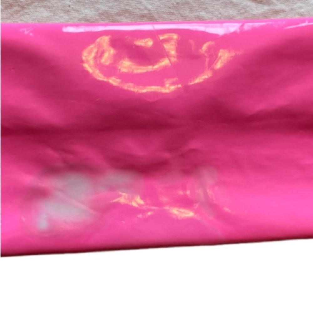 Victoria Secret canvas and vinyl pink over shoulder causal bag - Picture 6 of 7